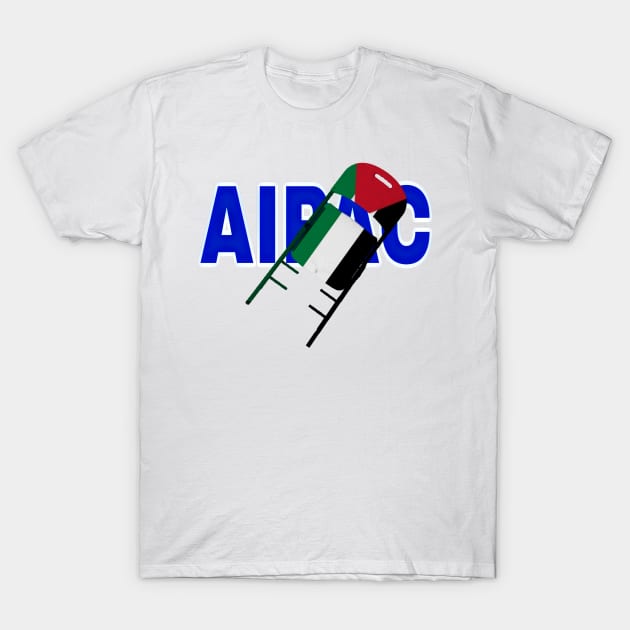 Folding Chair To The Israel Lobby - Palestinian Flag - Front T-Shirt by SubversiveWare